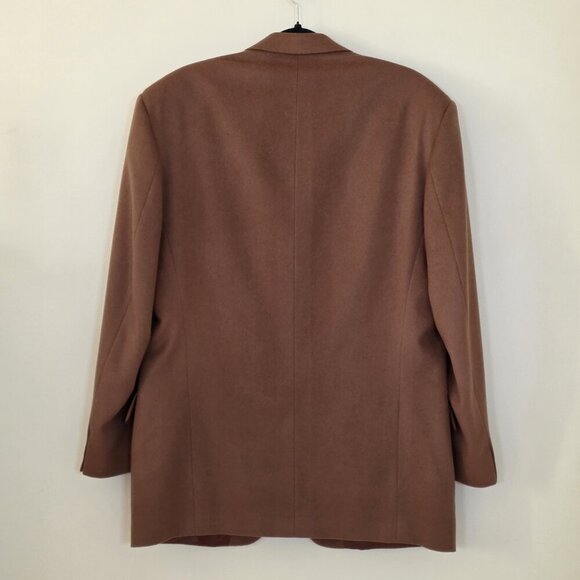 Dalcos Lanificio Fratelli Bacci Jacket Men IT 54 US 44 Brown Wool Cashmere 3B LS - Picture 2 of 16